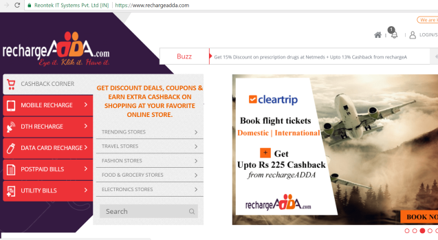 Cashback Website in Inida